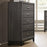 Akerson 5 Drawer Grey Chest