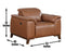 Bergamo 3- Piece Dual-Power Leather Reclining Set (Sofa, Loveseat & Chair)