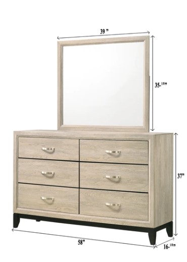Akerson Drift Wood Dresser Mirror