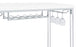 Norcrest Pub Height Bar Table With Acrylic Legs And Wine Storage White High Gloss