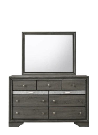 Regata Gray/Silver Bedroom Dresser Mirror
