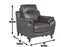 Trento 3-Piece Dual-Power Leather Reclining Set (Sofa, Loveseat & Chair)