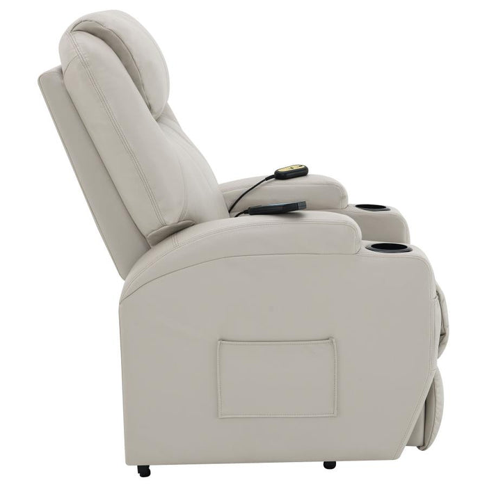 Sanger Upholstered Power Lift Recliner Chair with Massage