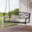 Outdoor 2-Person Metal Porch Swing Chair with Chains