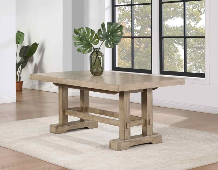 Napa 108-inch Dining Table with 2/18-inch Leaves