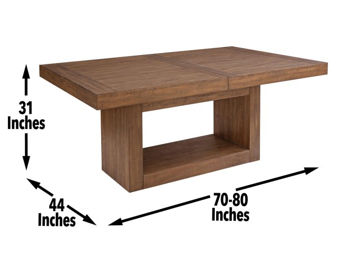Garland 70-88-inch Table w/18-inch Leaf