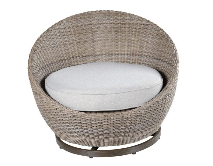 Adeline Patio 3-Pack (Round Side Table & 2 Swivel Accent Chairs)