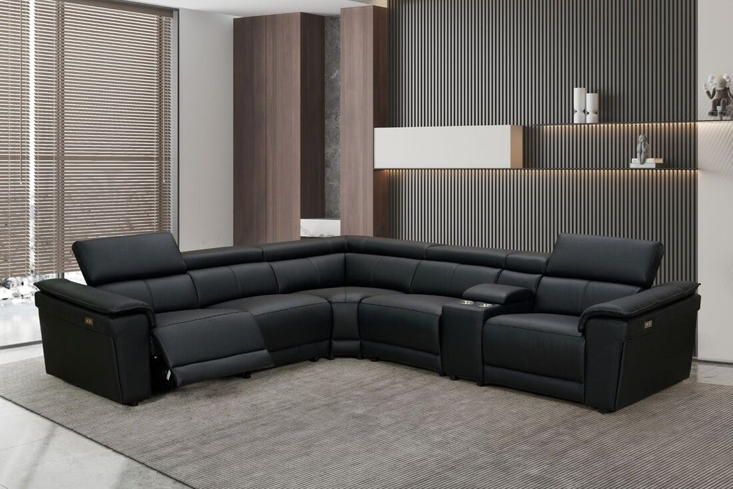 NEWYORK LEATHER Power Reclining Sectional