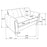 Davis 3-Piece Upholstered Rolled Arm Sofa Grey