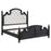 Celina 5-piece Bedroom Set with Upholstered Headboard Black and Beige