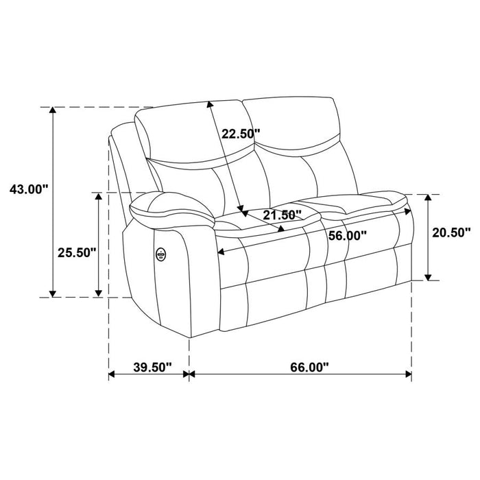 Sycamore Upholstered Power Reclining Sectional Sofa