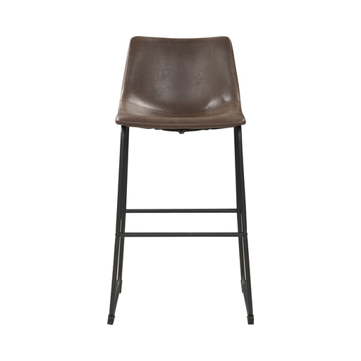 Armless Bar Stools Two-Tone Brown And Black