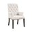 Phelps Upholstered Arm Chair Beige And Smokey Black
