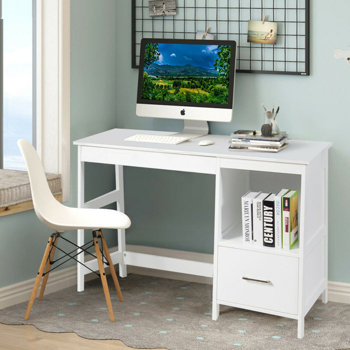 47.5" Modern Home Computer Desk with 2 Storage Drawers