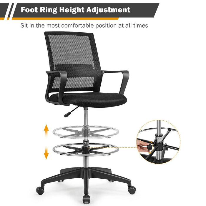 Drafting Chair Tall Office Chair with Adjustable Height