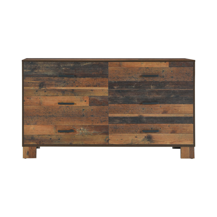 Sidney 6-Drawer Dresser Rustic Pine