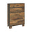 Sidney 5-Drawer Chest Rustic Pine