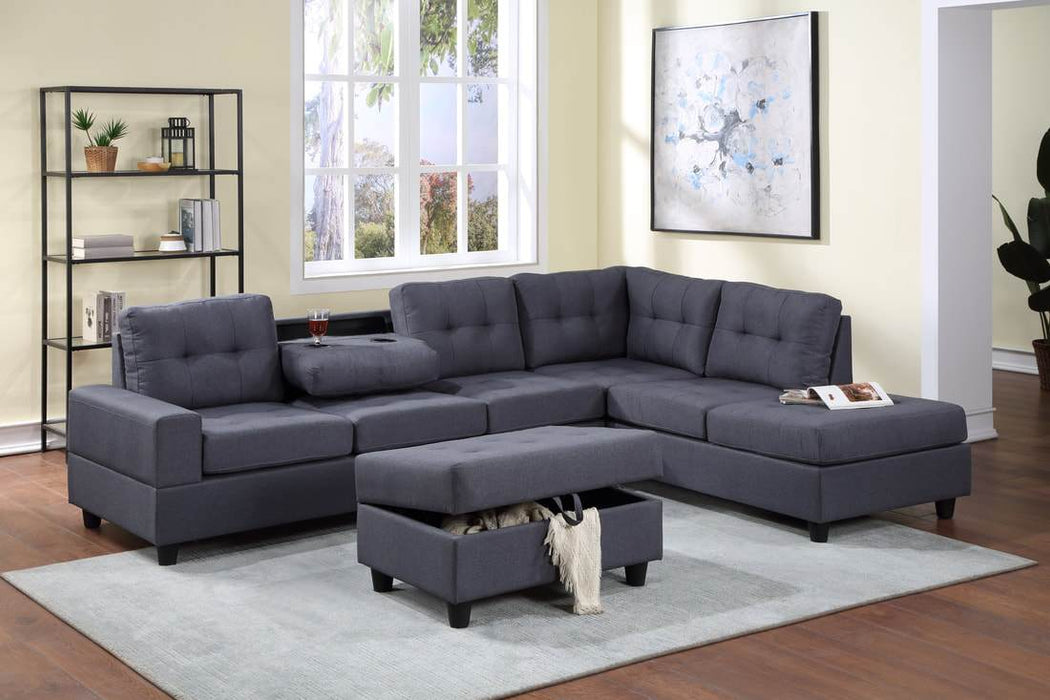 Heights Sectional + Ottoman -