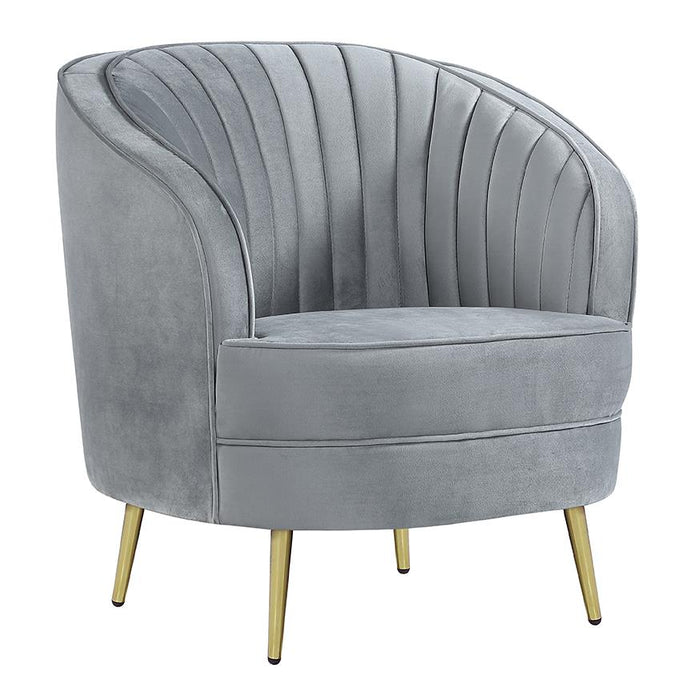 Sophia Upholstered Vertical Channel Tufted Chair