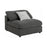 Serene Upholstered Corner Sectional Charcoal 4 pc