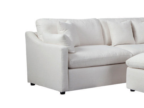 Hobson Sloped Track Arms Sofa Off-White