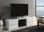4-Drawer TV Console Glossy White