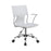 Adjustable Height Office Chair White And Chrome