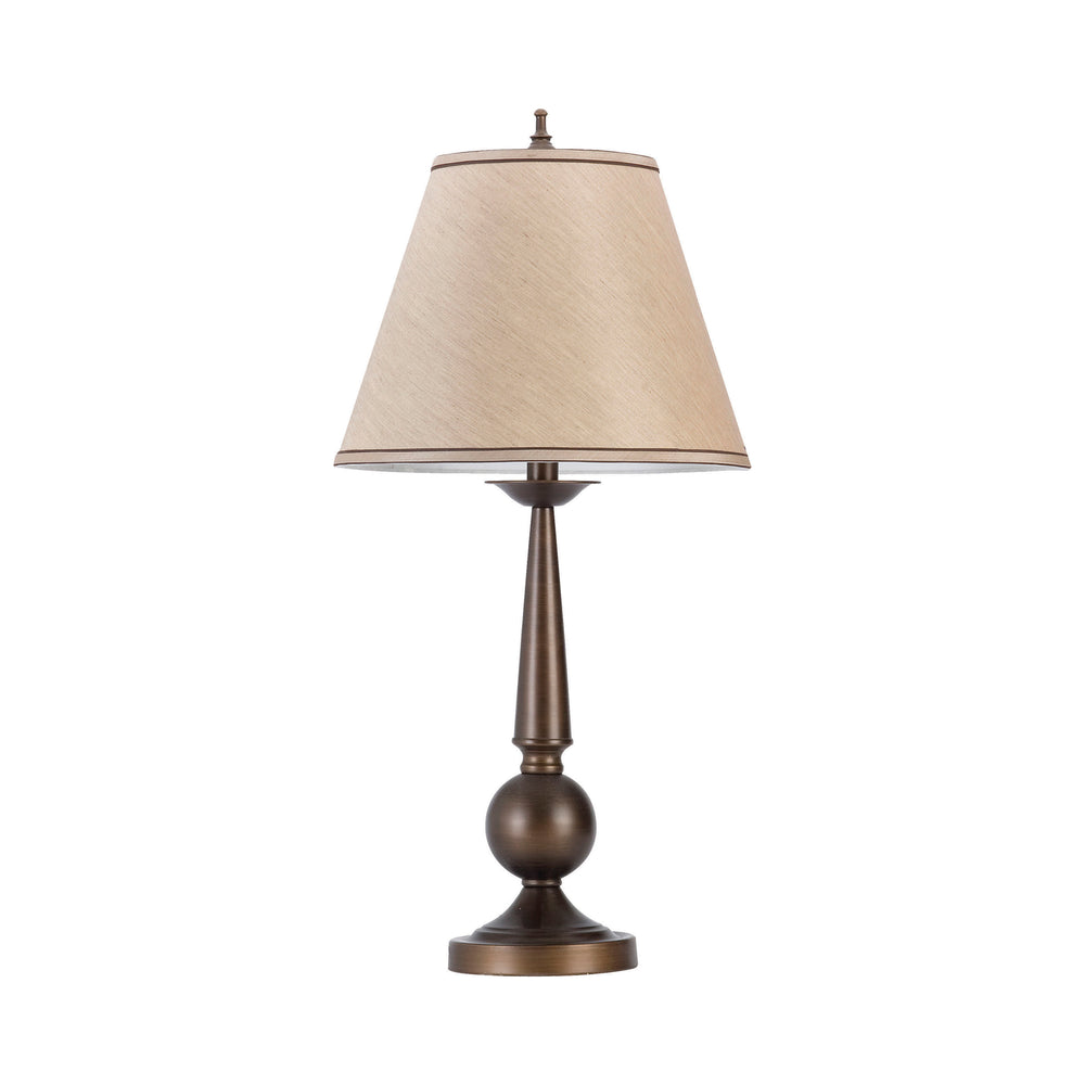 Cone Shade Table Lamps Bronze And Beige
