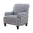 Gwen Recessed Arms Accent Chair Blue