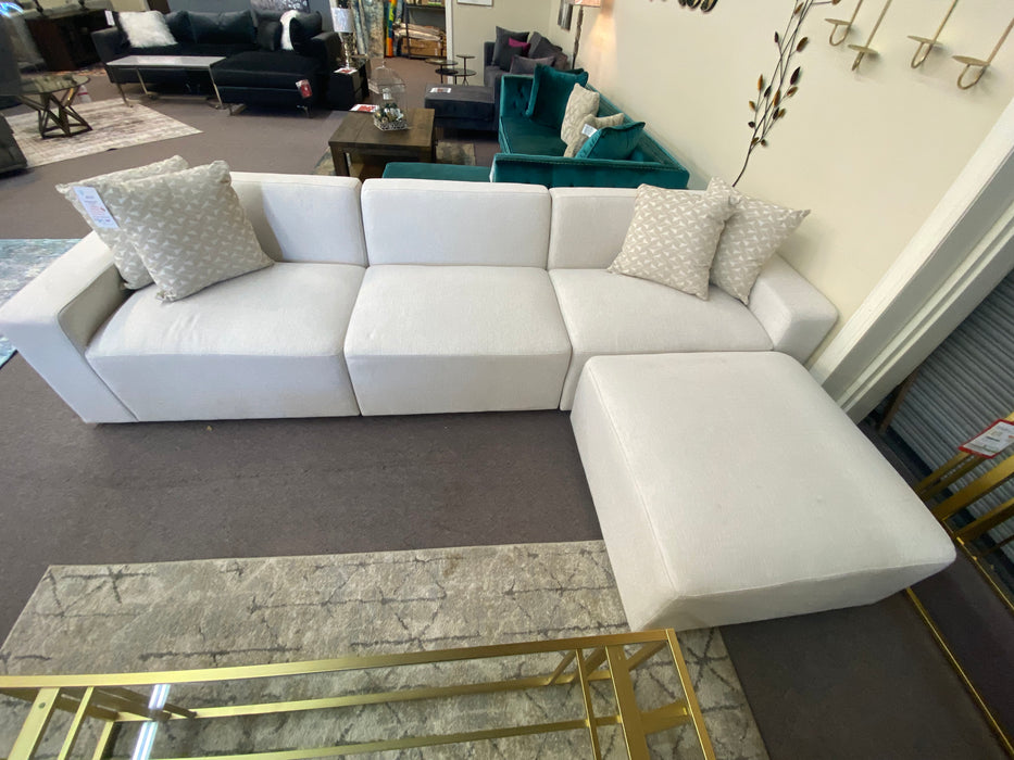 Freddie  Upholstered Modular Sectional Pearl