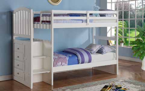 Twin/Full Arch Mission Stairway Bunkbed