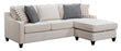Scott Living Montgomery Transitional Cream Sectional Reversible Chaise_2