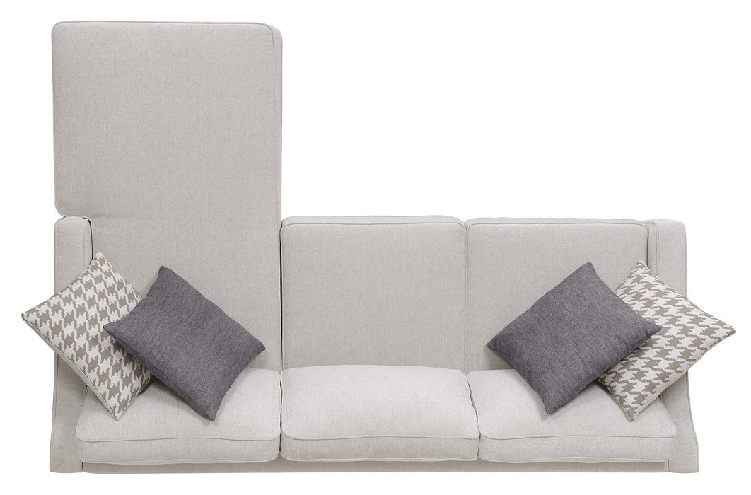 Scott Living Montgomery Transitional Cream Sectional Reversible Chaise_8