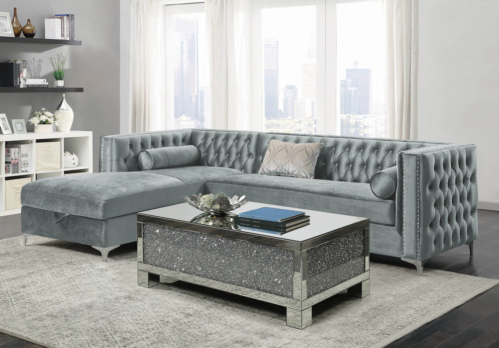 Bellaire_Contemporary_Silver_And_Chrome_Sectional_1
