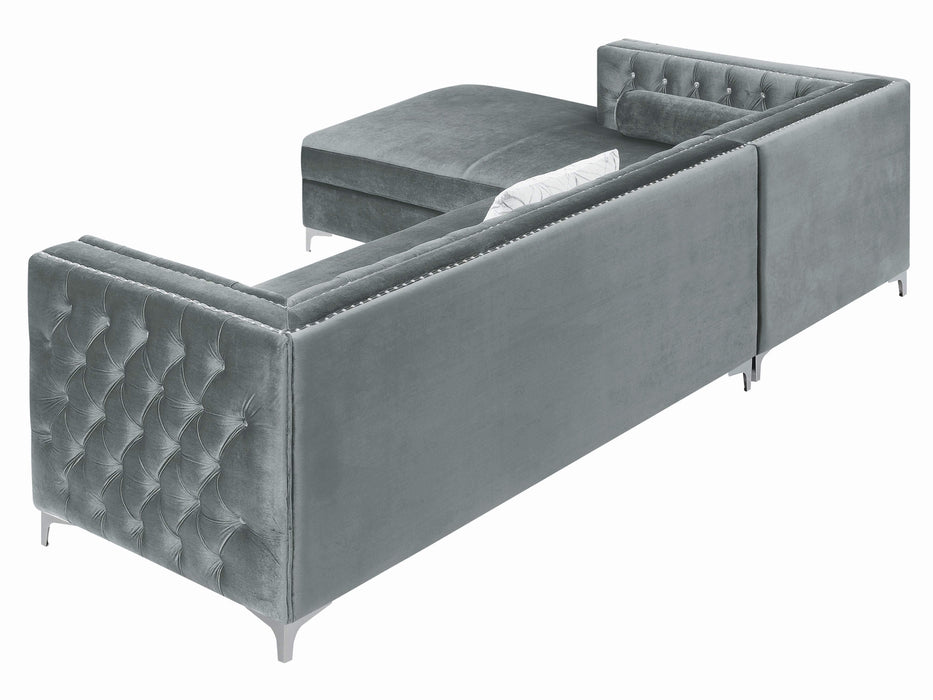 Bellaire_Contemporary_Silver_And_Chrome_Sectional_9