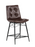 Upholstered Tufted Counter Height Stools Brown