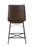 Upholstered Tufted Counter Height Stools Brown