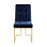 Tufted Back Side Chair Ink Blue