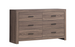 Brantford 6-Drawer Dresser Barrel Oak