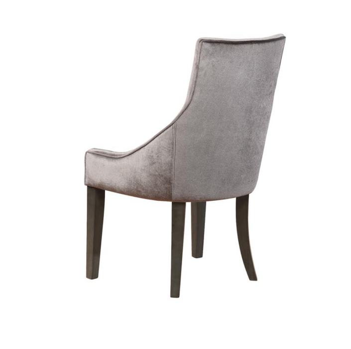 Phelps Upholstered Demi Wing Chair Grey