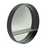 Round Mirror With Shelf Black