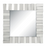 Square Wall Mirror With Layered Panel Silver