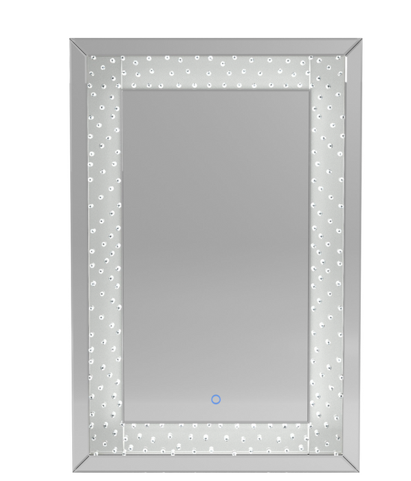 LED Lighting Frame Mirror Silver