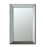 Rectangular Beveled Wall Mirror Silver