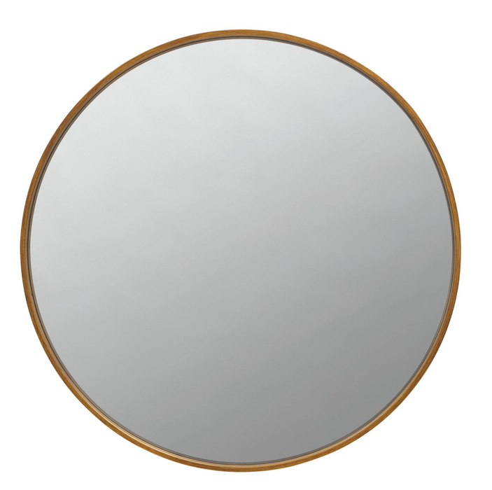 Round Mirror Brass
