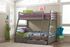 Ashton Twin Over Full Bunk 2-Drawer Bed Grey