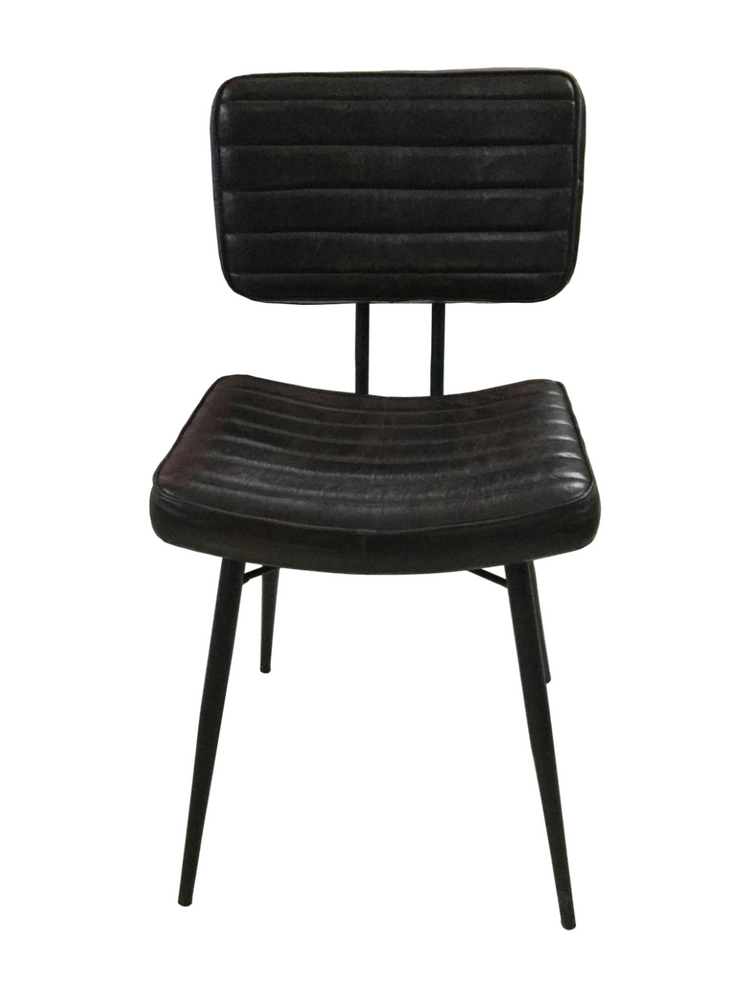 Partridge Padded Side Chair Espresso And Black