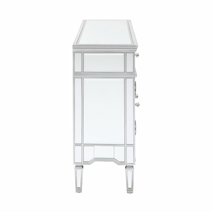 5-Drawer Accent Cabinet Silver