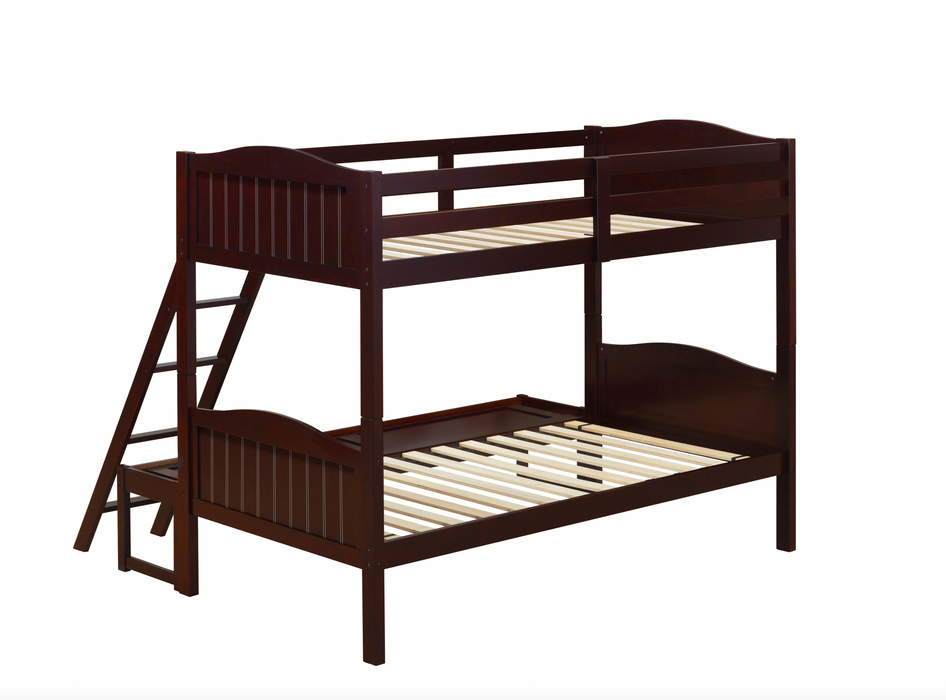 Littleton Twin/Full Bunk Bed With Ladder Espresso