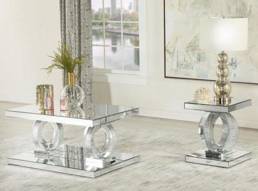 Rectangular Coffee Table Mirror and  Square End Table Mirror